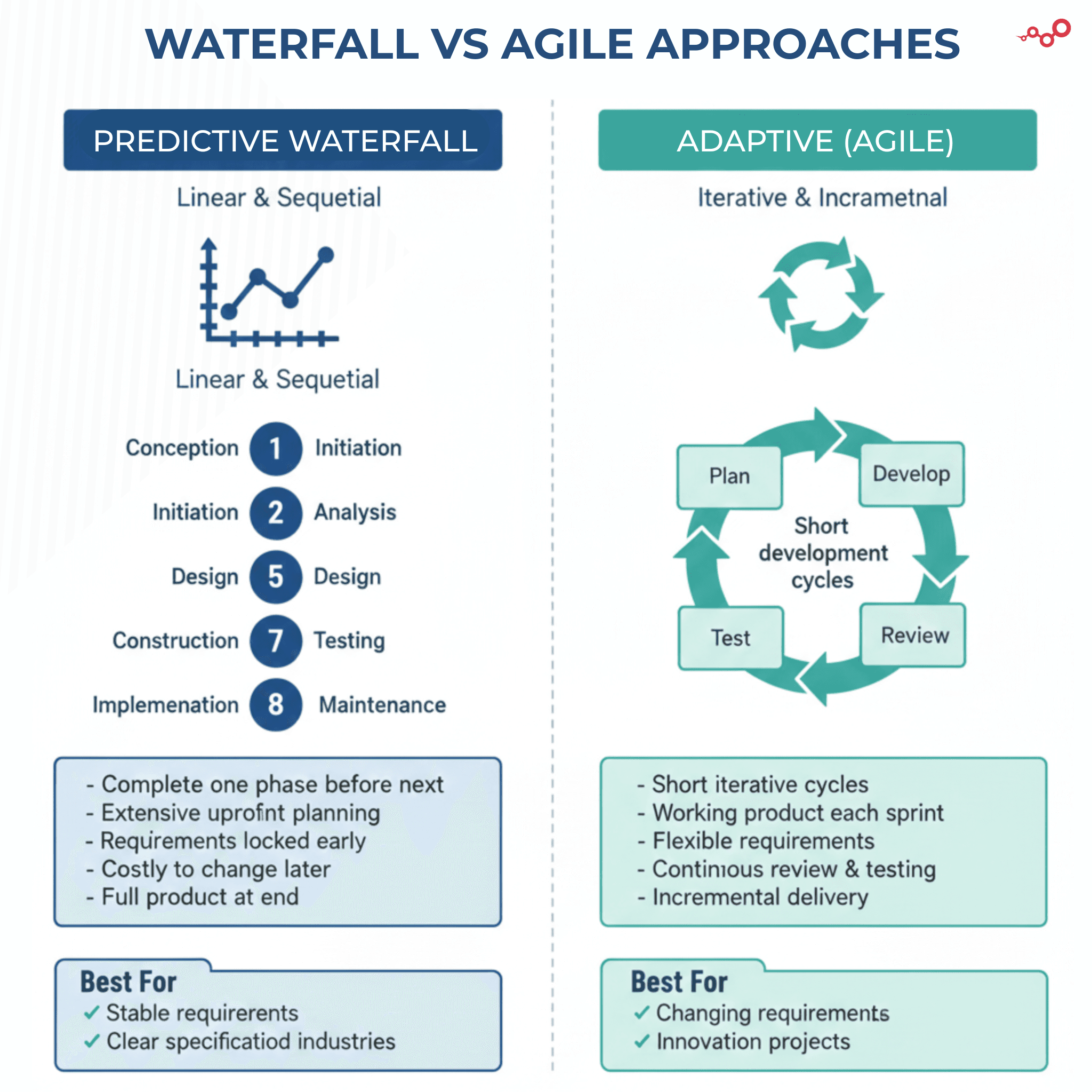 WATERFALL VS AGILE APPROACHES